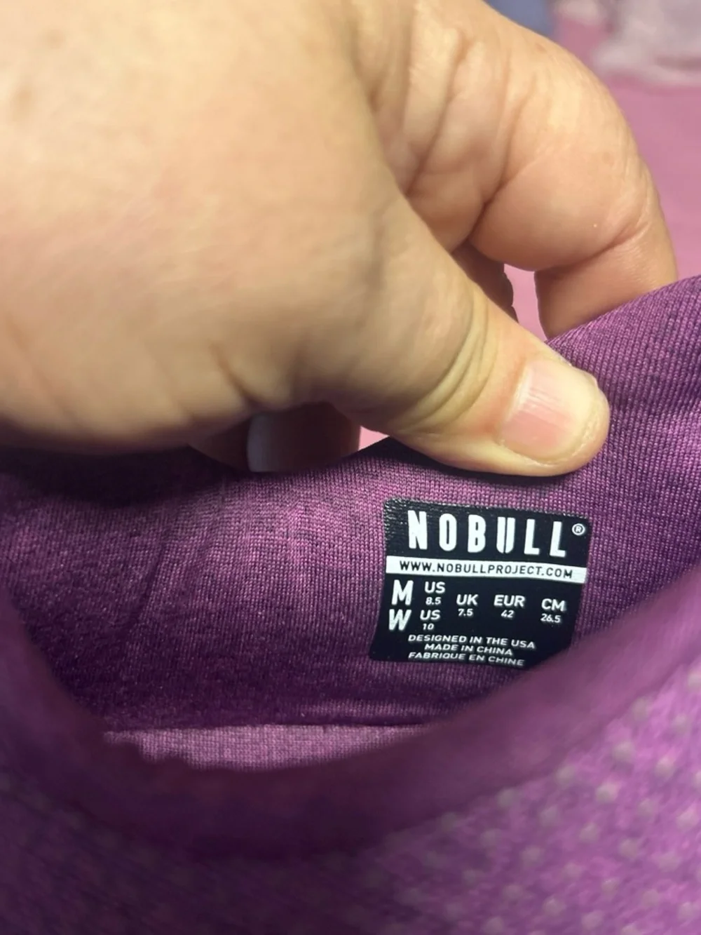 NOBULL Plum Knit Training Shoes